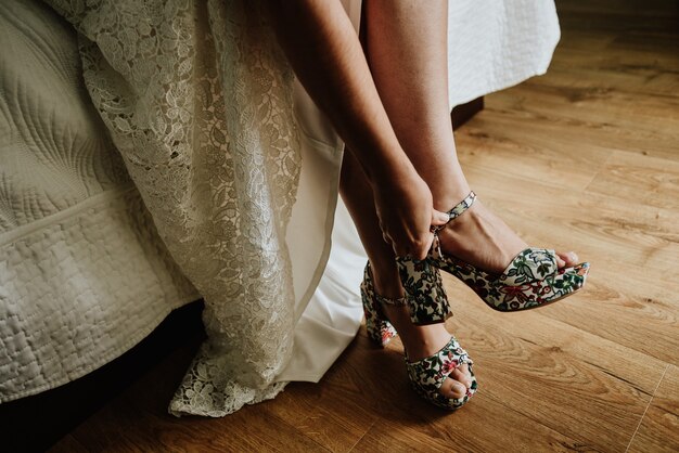 wedding shoes block heels