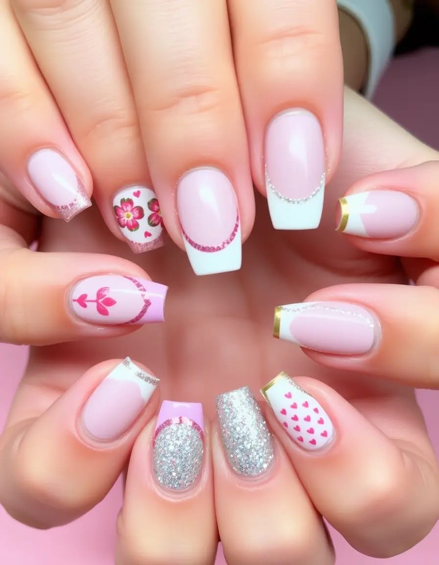 beautiful different nail art designs