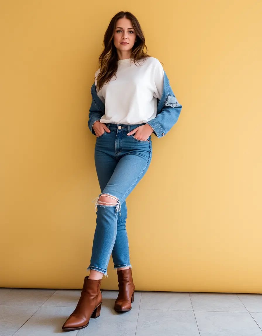 charming women look in boots