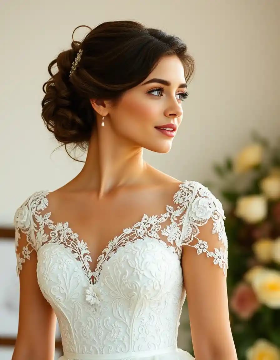 young bride look