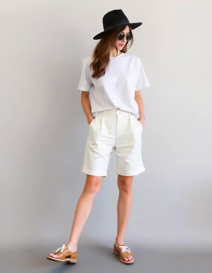 stylish woman posing look