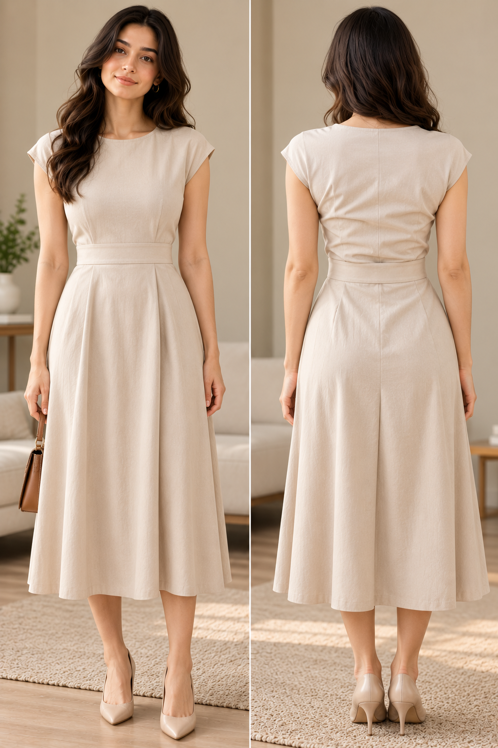 Woman look in dress